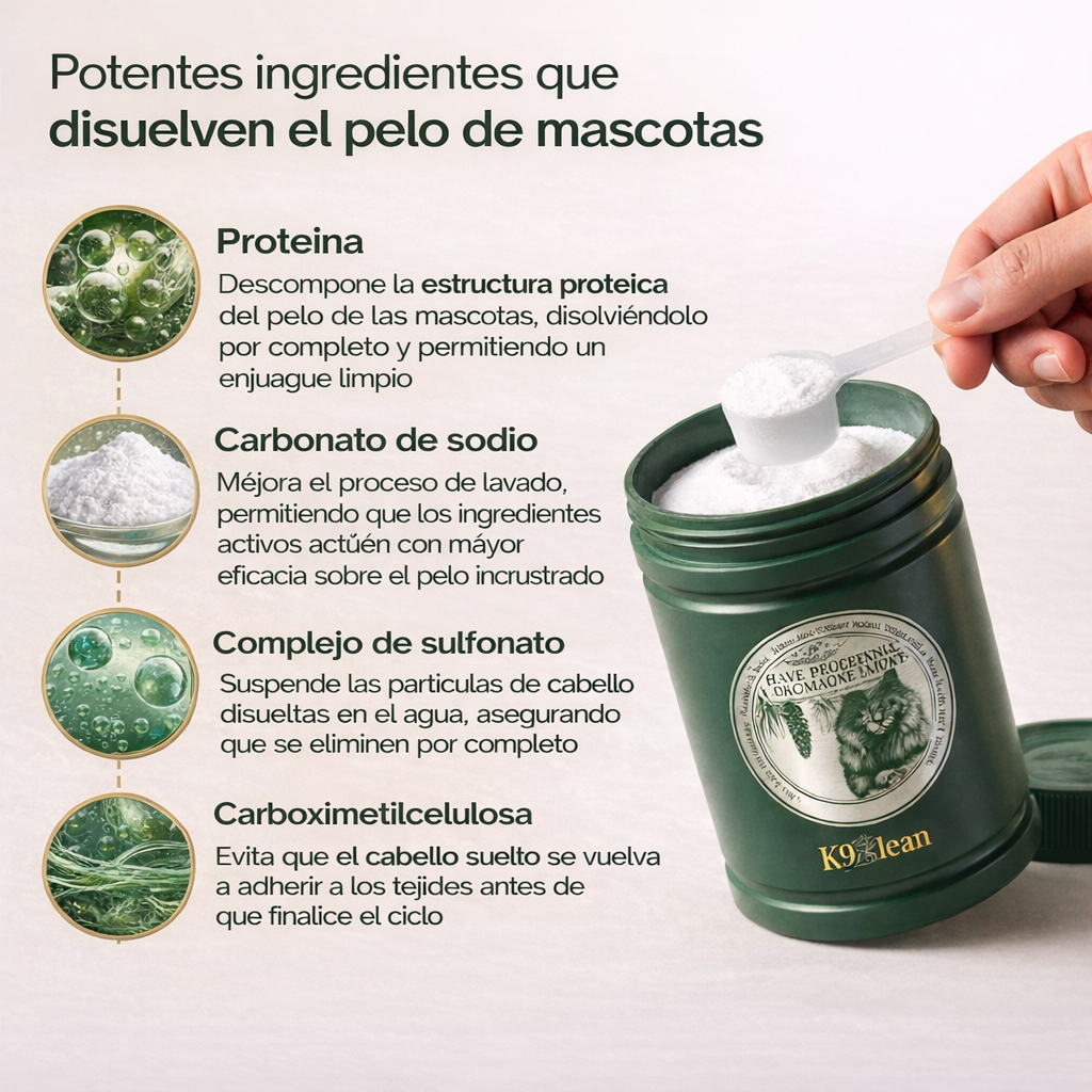 K9 PET HAIR DISOLVING | Ropa limpia sin pelos en una pasada