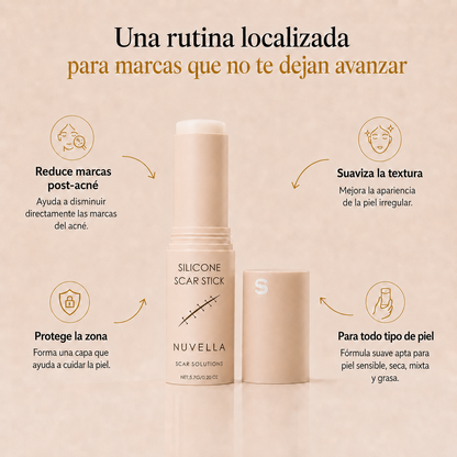 Reparador clínico de manchas y cicatrices – Silicona Médica Avanzada
