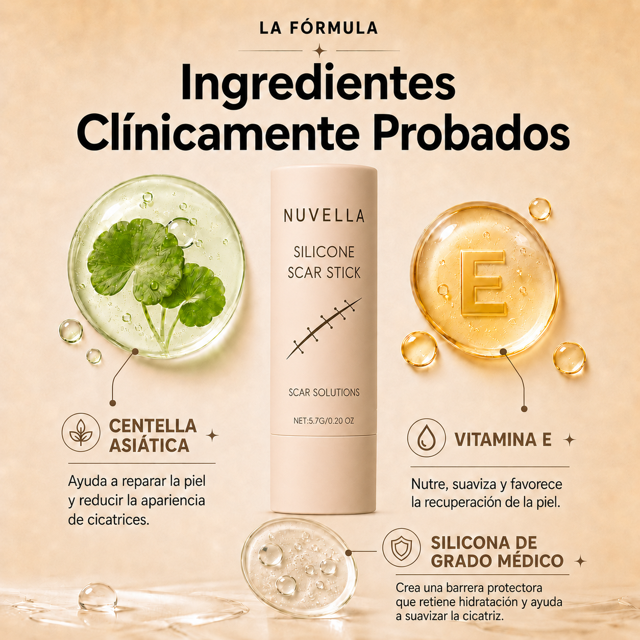 Reparador clínico de manchas y cicatrices – Silicona Médica Avanzada